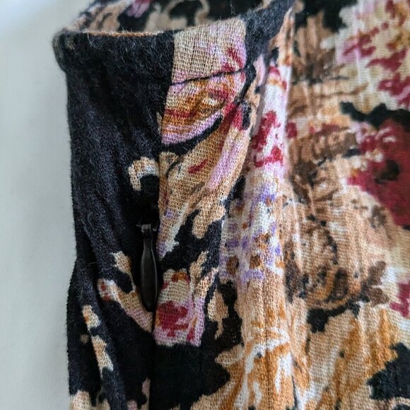 Denim and Supply Ralph Lauren Dress Size 6 Floral Flutter Sleeve Hi-Low hem - Picture 12 of 16